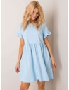 Šviesiai mėlyna plati suknelė Rue Paris-TV_RV-SK-5576.04