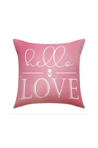 Rožinis pagalvės užvalkalas Hello love 45 x 45 cm POD156-POD156