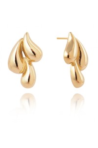 Auksiniai auskarai lašeliai padengti 14k auksu KST3235-KST3235
