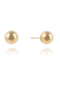 Auksiniai auskarai perliukai padengti 14k auksu 1,2 cm KST3243-KST3243