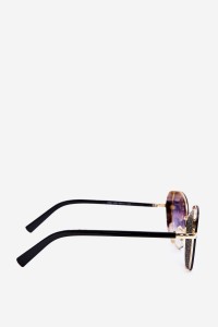 Women's Sunglasses with Brocade Inserts UV400 Black-Gold-OK.32205