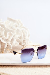 Women's Sunglasses with Gradient Lenses Gold-OK.32244