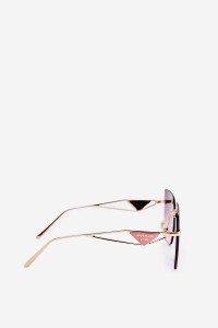 Women's Sunglasses with Gradient Gold-Pink Lenses-OK.32245