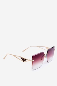 Women's sunglasses with shaded gold-brown lenses-OK.32247