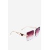 Women's sunglasses with shaded gold-brown lenses-OK.32247