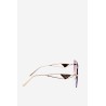 Women's sunglasses with shaded gold-brown lenses-OK.32247