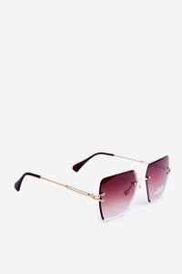 Women's Sunglasses with Gradient Lenses UV400 Gold-Brown-OK.32253