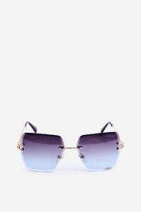 Women's Sunglasses With Gradient Lenses UV400 Gold-Blue-OK.32256