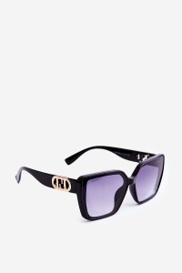 Women's Sunglasses With Decorative Detail UV400 Black-OK.32265