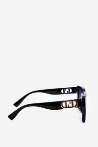 Women's Sunglasses With Decorative Detail UV400 Black-OK.32265