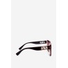 Women's Sunglasses With Decorative Detail UV400 Dark Brown-OK.32268