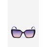 Women's Sunglasses with Decorative Detail UV400 Navy-OK.32269