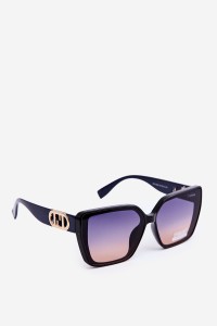 Women's Sunglasses with Decorative Detail UV400 Navy-OK.32269