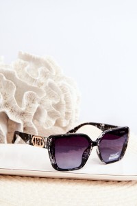 Women's Sunglasses with Decorative Detail UV400 Black-OK.32270