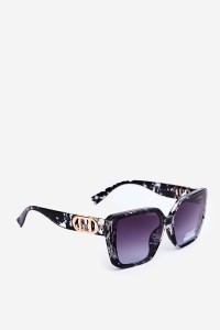 Women's Sunglasses with Decorative Detail UV400 Black-OK.32270