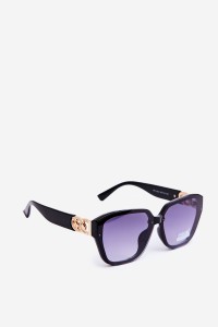 Women's Sunglasses With Gold Detail UV400 Black-OK.32277