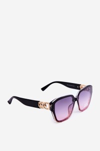 Women's Sunglasses With Gold Detail UV400 Black-Pink-OK.32279