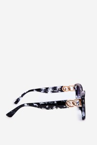 Women's Sunglasses with Black Detail and Gold UV400 Black-OK.32282