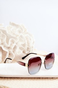 Women's Sunglasses with Gradient Lenses UV400 Brown-OK.32295