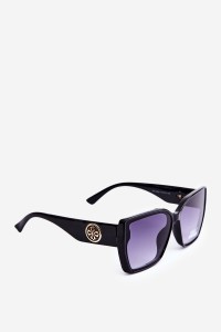 Women's Classic Sunglasses with Decorative Details UV400 Black-OK.32296