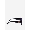 Women's Classic Sunglasses with Decorative Details UV400 Black-OK.32296