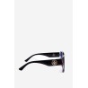 Women's Classic Sunglasses with Decorative Details UV400 Black-OK.32299