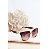 Women's Sunglasses With Decorative Details UV400 Brown-OK.32306