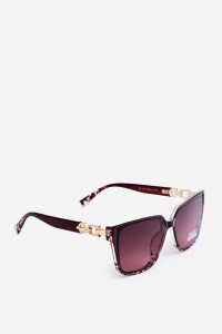 Women's Sunglasses With Decorative Details UV400 Brown-OK.32309