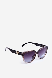 Women's Sunglasses with Gold Details UV400 Black-Pink-OK.32326