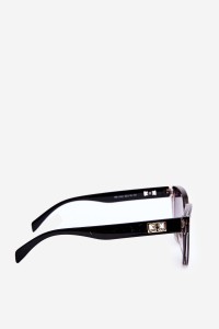 Women's Sunglasses with Gold Details UV400 Black-Pink-OK.32326