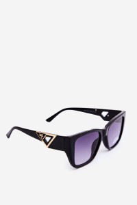 Women's Classic Sunglasses with Decorative Details UV400 Black-OK.32327