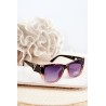 Women's Sunglasses With Ornamental Details UV400 Black-Pink-OK.32330