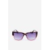 Women's Sunglasses With Ornamental Details UV400 Black-Pink-OK.32330