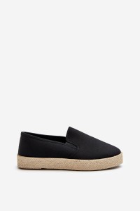 Moteriškos juodos spalvos espadrilės-24TX02-7698 BLACK