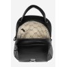 Women's Small Faux Leather Backpack NOBO BAGP230-K020 Black-BAGP230-K020 CZARNY