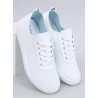 Balti minkštos odos bateliai PONTS ALL WHITE-KB NB623