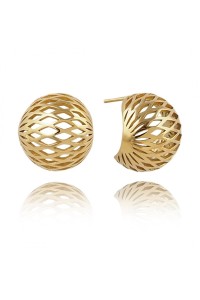 Elegantiški auksiniai auskarai, padengti 14k auksu KST3266-KST3266