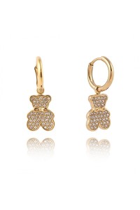 Auksiniai auskarai meškiukai, padengti 14k auksu KST2781-KST2781