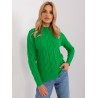Žalias megztinis su pynėmis-AT-SW-2235.00P