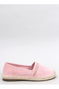 Rožinės zomšinės espadrilės ETANCE PINK-KB 8221