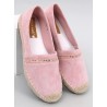 Rožinės zomšinės espadrilės ETANCE PINK-KB 8221