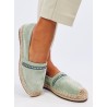 Pistacijų spalvos zomšinės espadrilės ETANCE GREEN-KB 8221