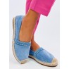 Mėlynos zomšinės espadrilės ETANCE BLUE-KB 8221