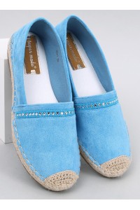 Mėlynos zomšinės espadrilės ETANCE BLUE-KB 8221