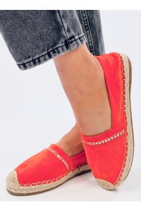 Oranžinės zomšinės espadrilės ETANCE ORANGE-KB 8221