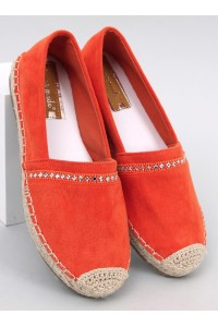 Oranžinės zomšinės espadrilės ETANCE ORANGE-KB 8221