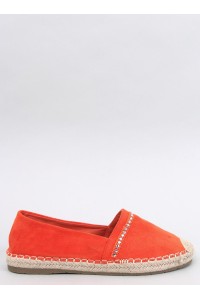 Oranžinės zomšinės espadrilės ETANCE ORANGE-KB 8221