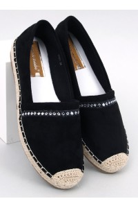 Juodos zomšinės espadrilės ETANCE BLACK-KB 8221