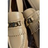 Madingi moteriški loaferiai-GQ8-010 BEIGE