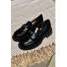 Madingi moteriški loaferiai-GQ8-010 BLACK